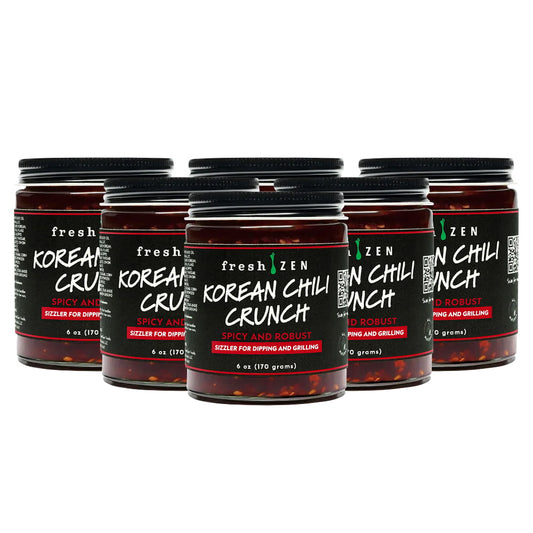 Table For Six Wholesale - Asian Fresh Zen Korean Chili Crunch Sauce 6 Pack