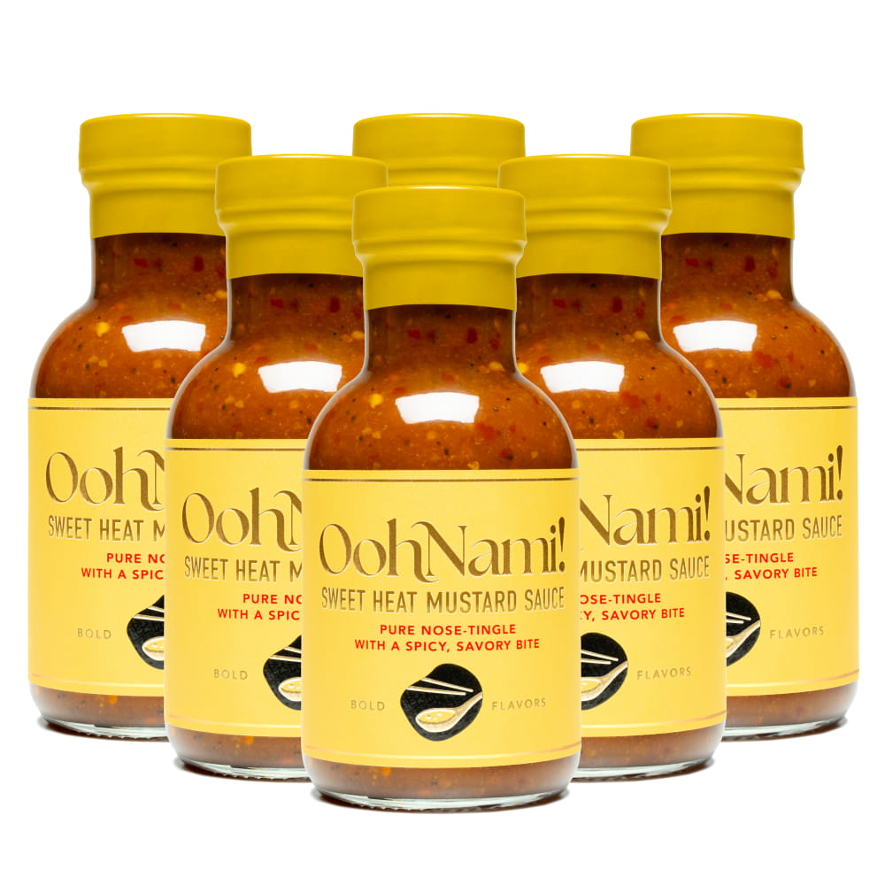 Table For Six Wholesale - Asian OohNami! Sweet Heat Mustard Sauce 6 Pack
