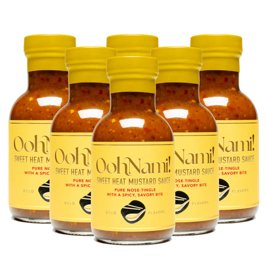 Table For Six Wholesale - Asian OohNami! Sweet Heat Mustard Sauce 6 Pack